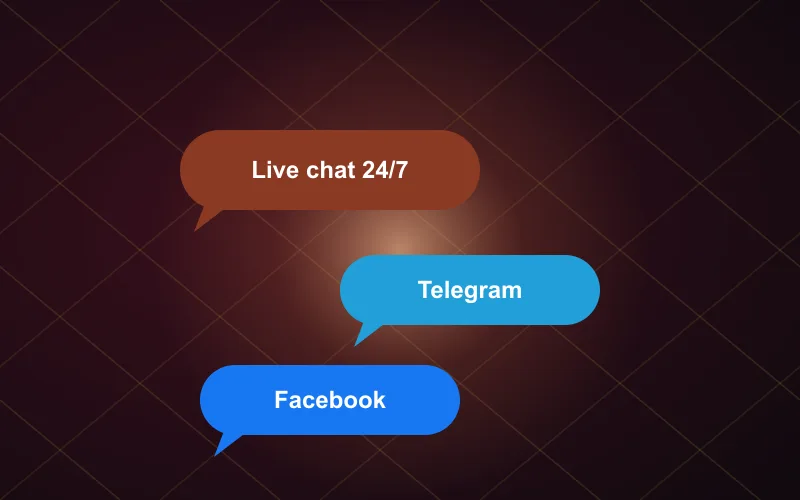 Pokies Dream casino team contacts: live chat, Telegram and Facebook
